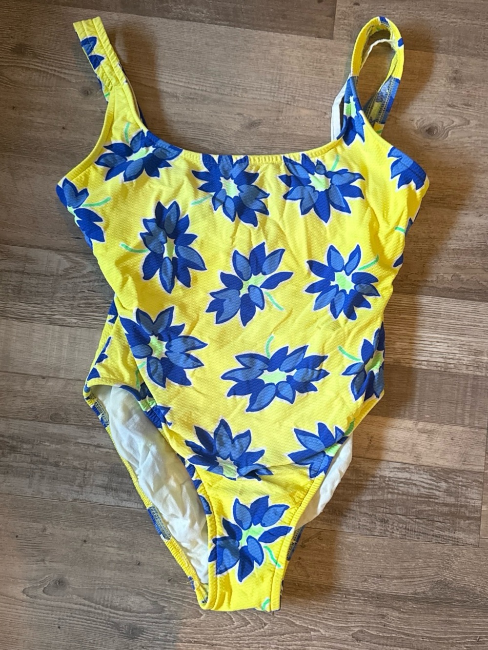 Jantzen Women’s Yellow Floral One-Piece Swimsuit size M
